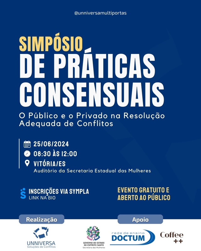 Simpósio gratuito discute práticas de resolução de conflitos