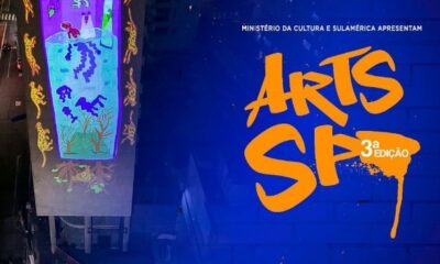 Arts SP - 3ª edição conecta arte urbana, tecnologia e música em projeções